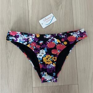 NWT Demi’s Swimwear Women’s Small Bikini Bottom – Colorful Floral Pattern